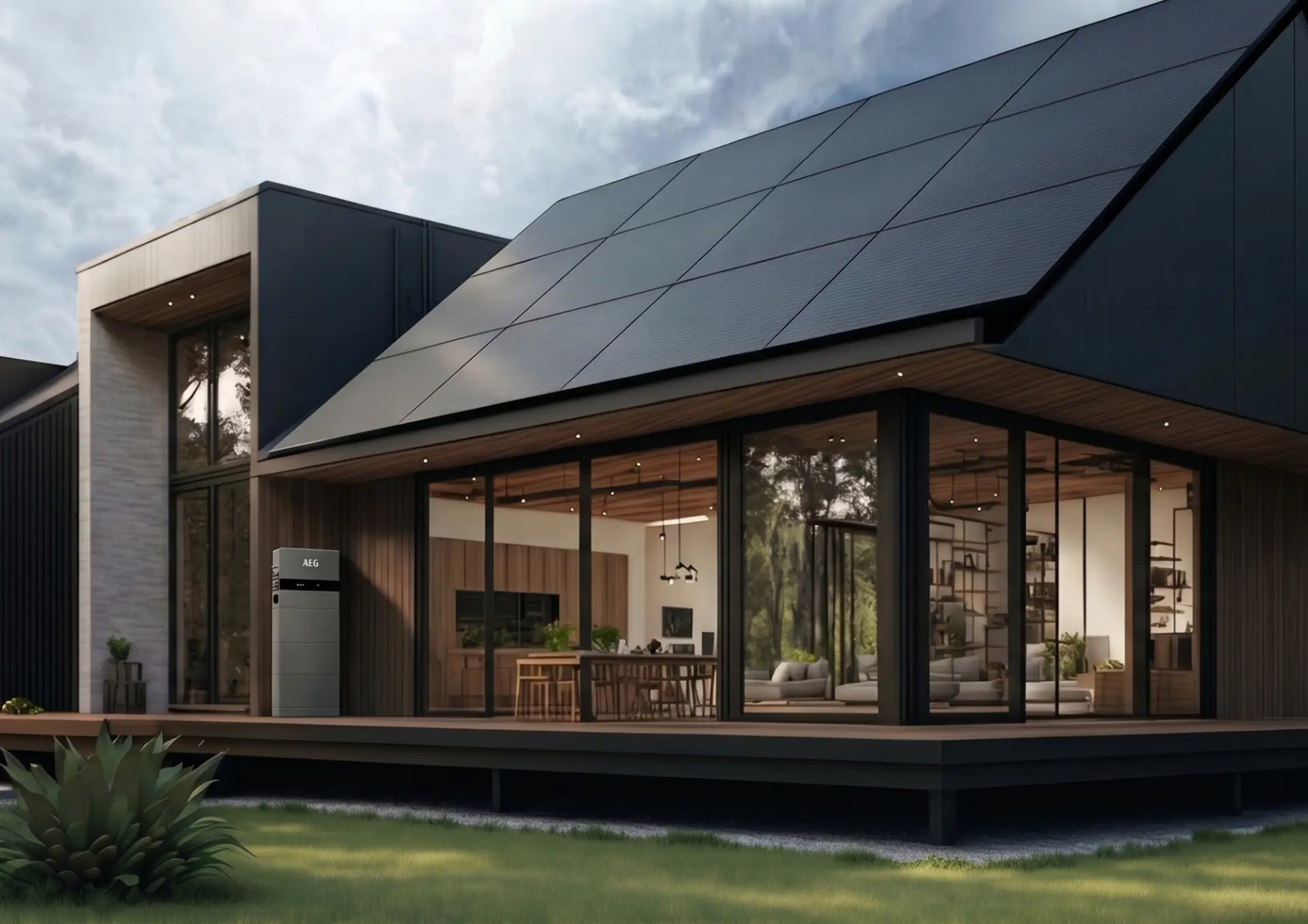 AEG Solcellepanel på tag